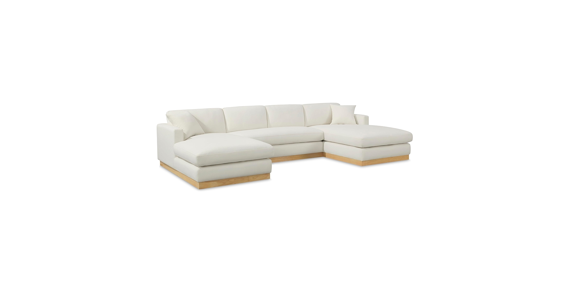 Amazon.com: Meridian Furniture 687Cream-Sectional Johanna